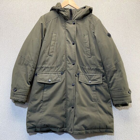 Michael Kors Quilted Lined Jacket Insulated Hooded Coat Women’s Medium - Picture 1 of 8